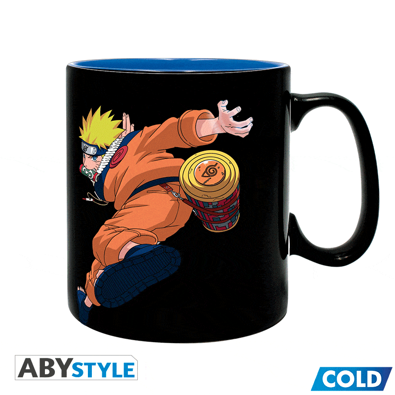 Naruto Shippuden - Naruto & Sasuke Heat Changing Mug - 460ml (New) - ABYstyle - Abysse Corp 500G