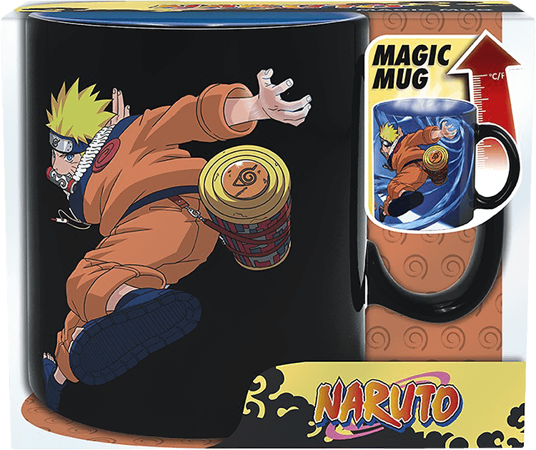 Naruto Shippuden - Naruto & Sasuke Heat Changing Mug - 460ml (New) - ABYstyle - Abysse Corp 500G