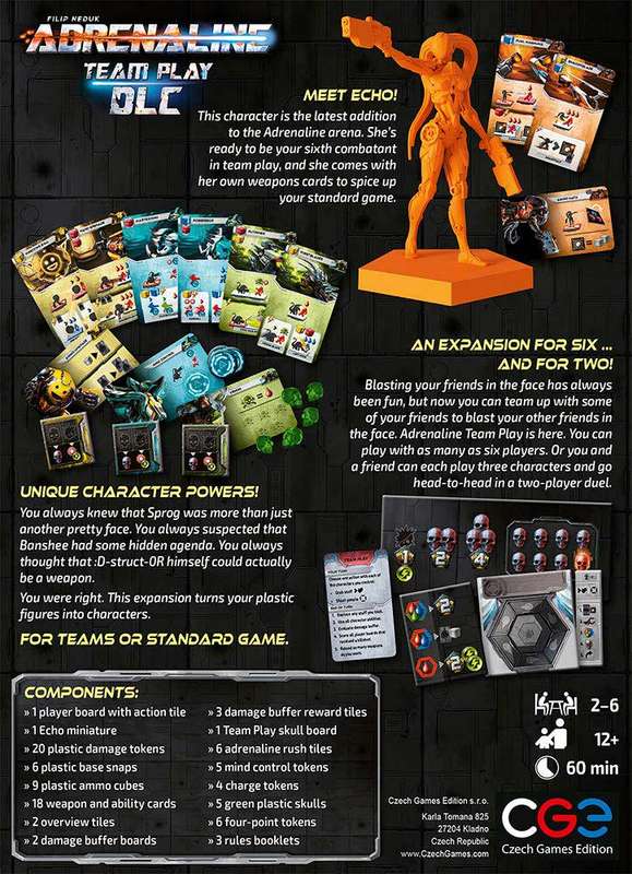 Adrenaline: Team Play DLC Expansion (New) - Czech Games Edition 800G