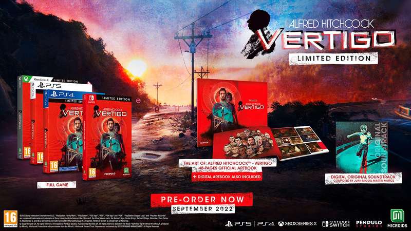 Alfred Hitchcock: Vertigo - Limited Edition (NS / Switch)(New) - Microids 250G