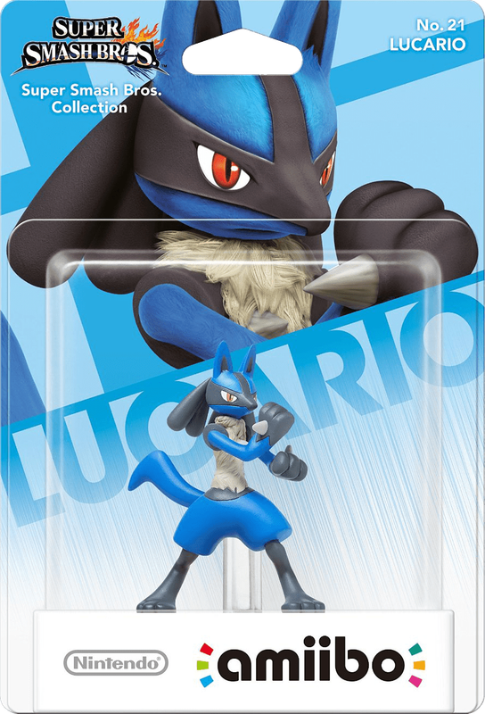 Amiibo Super Smash Bros. No. 21: Lucario (New) - Nintendo 250G