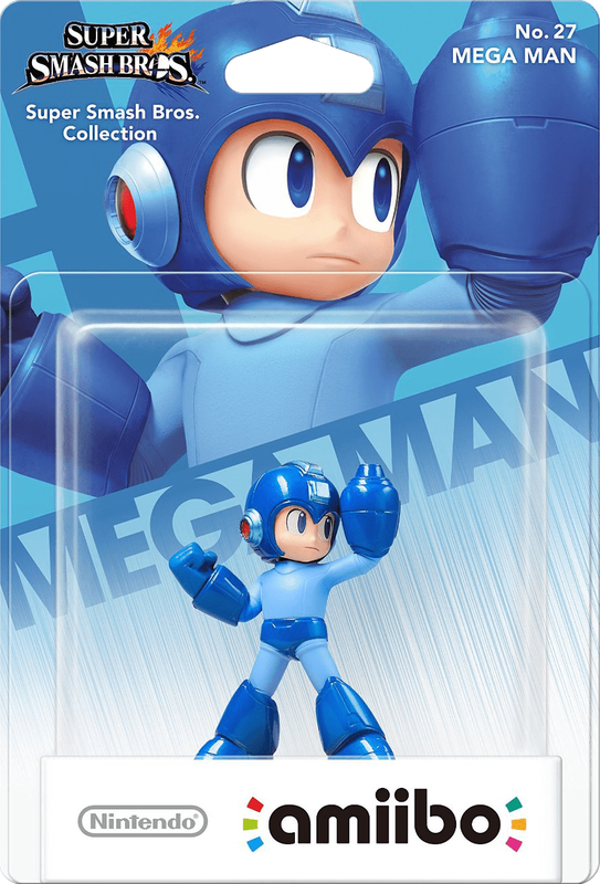 Amiibo Super Smash Bros. No. 27: Mega Man (New) - Nintendo 250G