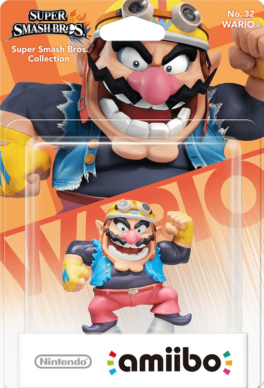 Amiibo Super Smash Bros. No. 32: Wario (New) - Nintendo 250G