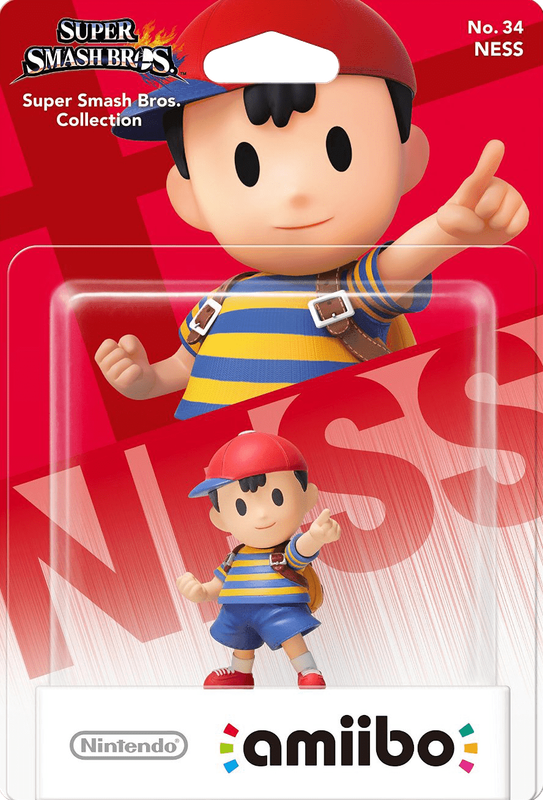 Amiibo Super Smash Bros. No. 34: Ness (New) - Nintendo 250G