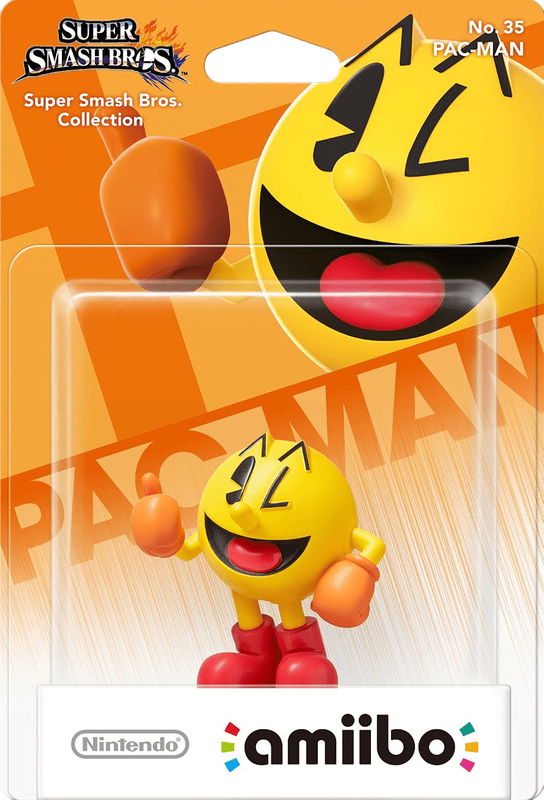 Amiibo Super Smash Bros. No. 35: Pac-Man (New) - Nintendo 250G