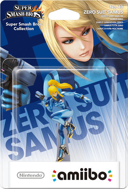 Amiibo Super Smash Bros. No. 40: Zero Suit Samus (New) - Nintendo 250G