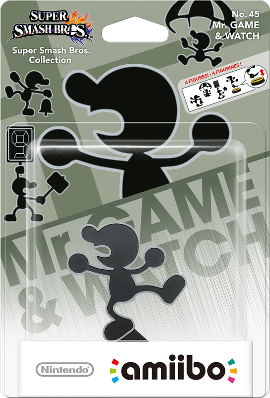 Amiibo Super Smash Bros. No. 45: Mr. Game & Watch (New) - Nintendo 250G
