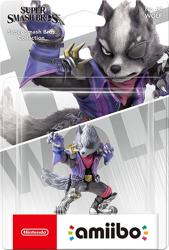 Amiibo Super Smash Bros. No. 63: Wolf (New) - Nintendo 250G