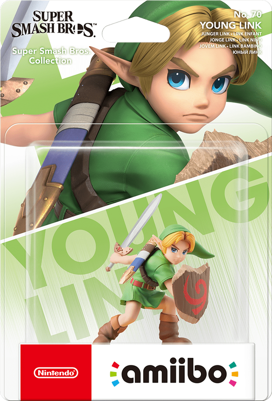 Amiibo Super Smash Bros. No. 70: Young Link (New) - Nintendo 250G