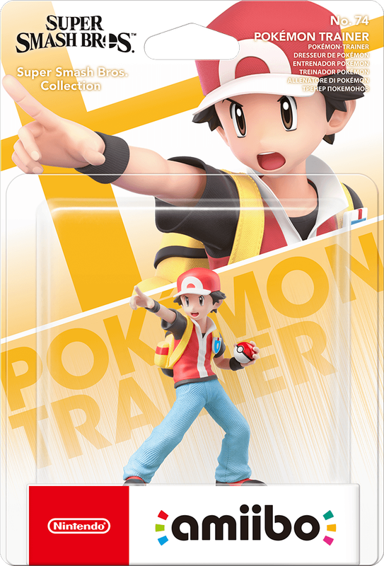 Amiibo Super Smash Bros. No. 74: Pokemon Trainer (New) - Nintendo 250G