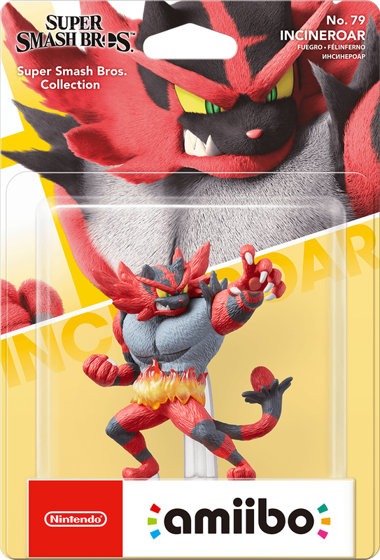 Amiibo Super Smash Bros. No. 79: Incineroar (New) - Nintendo 250G