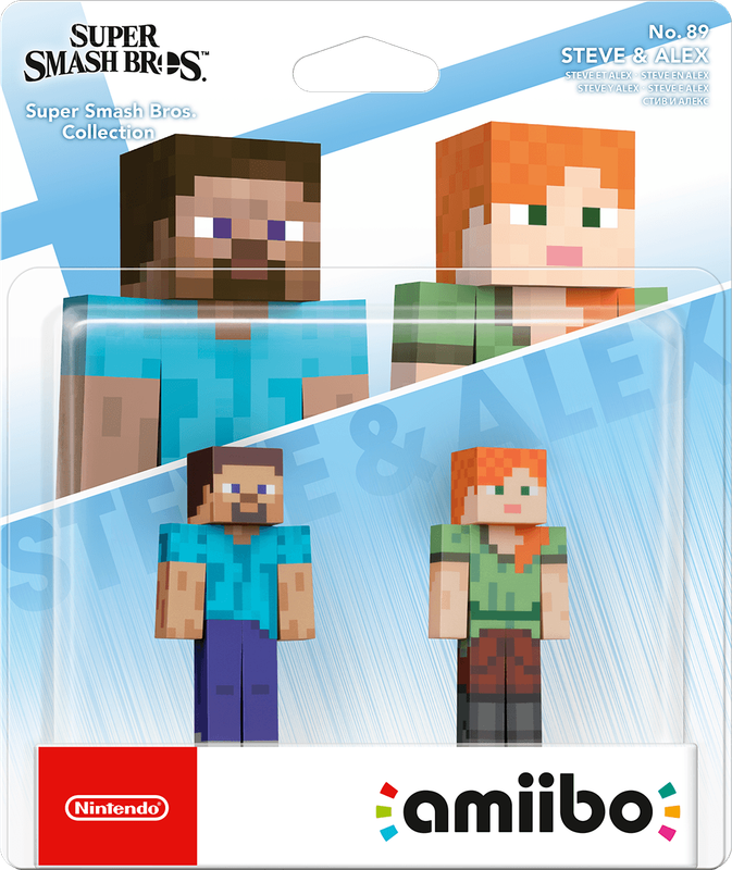 Amiibo Super Smash Bros. No. 89: Steve & Alex (New) - Nintendo 1000G