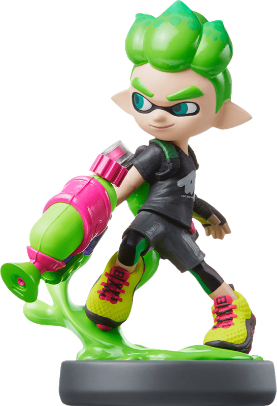 Amiibo Splatoon: Inkling Boy - Neon Green (New) - Nintendo 250G