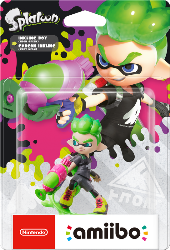 Amiibo Splatoon: Inkling Boy - Neon Green (New) - Nintendo 250G