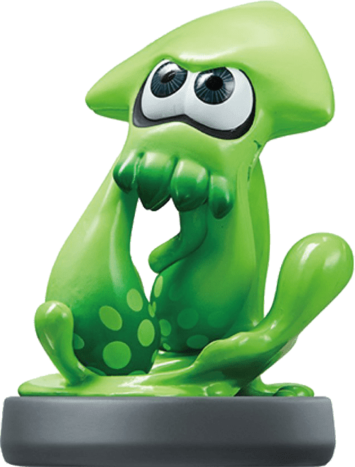 Amiibo Splatoon: Inkling Squid - Green (New) - Nintendo 250G