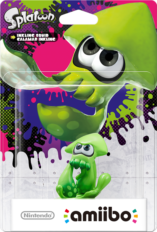 Amiibo Splatoon: Inkling Squid - Green (New) - Nintendo 250G