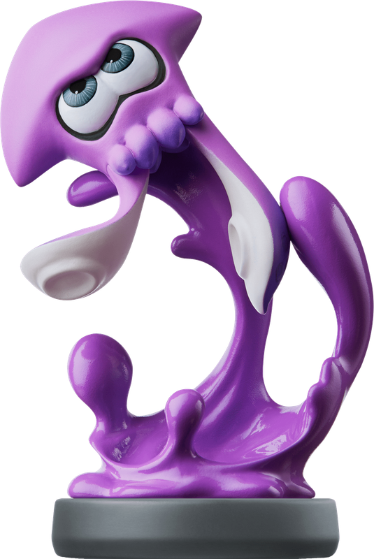 Amiibo Splatoon: Inkling Squid - Neon Purple (New) - Nintendo 250G