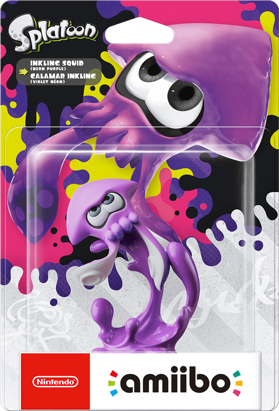Amiibo Splatoon: Inkling Squid - Neon Purple (New) - Nintendo 250G