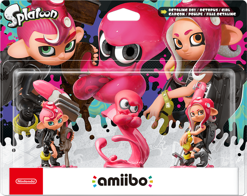 Amiibo Splatoon: Octoling Triple Pack (New) - Nintendo 700G