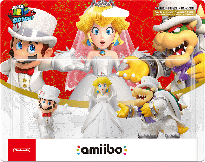 Amiibo Super Mario Odyssey: Wedding Triple Pack (New) - Nintendo 1000G