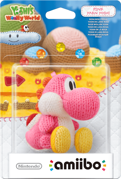Amiibo Yarn Yoshi - Pink (New) - Nintendo 250G