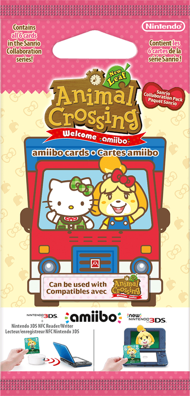 Animal Crossing: New Leaf - Sanrio Collaboration amiibo Cards Pack (New) - Nintendo 50G