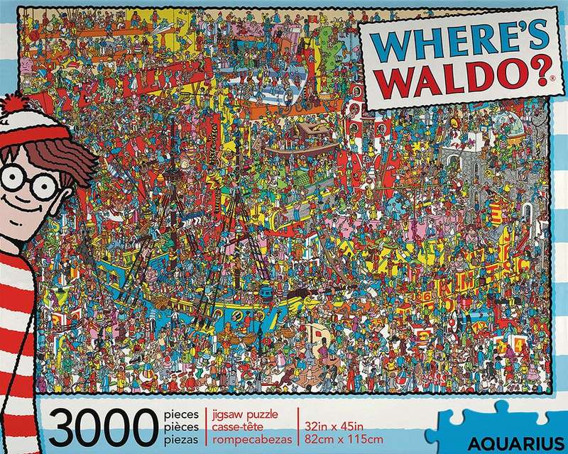 Where's Waldo? - 3000 Piece Puzzle (New) - Aquarius 2500G