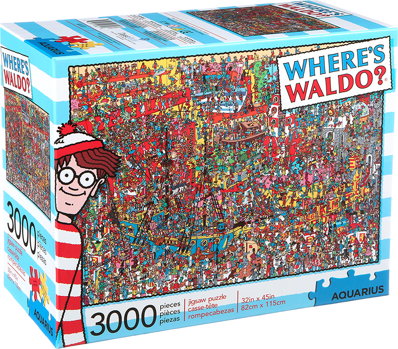 Where's Waldo? - 3000 Piece Puzzle (New) - Aquarius 2500G