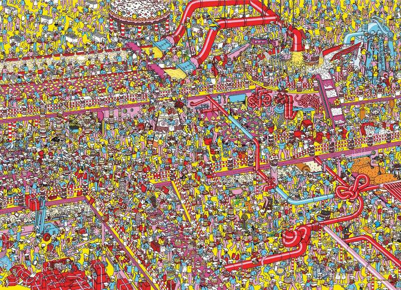 Where's Waldo?: Cake Factory - 1000 Piece Puzzle (New) - Aquarius 1200G