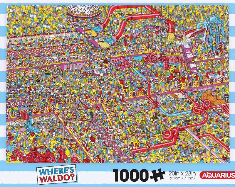 Where's Waldo?: Cake Factory - 1000 Piece Puzzle (New) - Aquarius 1200G