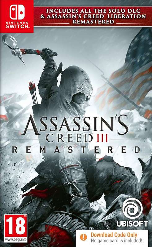 Assassin's Creed III - Remastered (Code in Box)(NS / Switch)(New) - Ubisoft 100G
