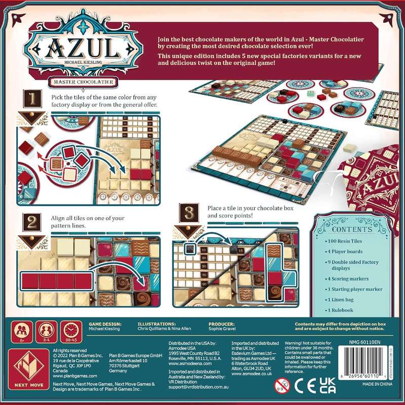 Azul: Master Chocolatier (New) - Next Move Games 1000G