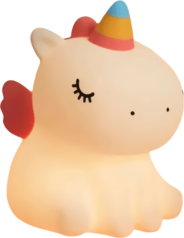 Baby Unicorn Squishy Night Light (New) - Various 350G