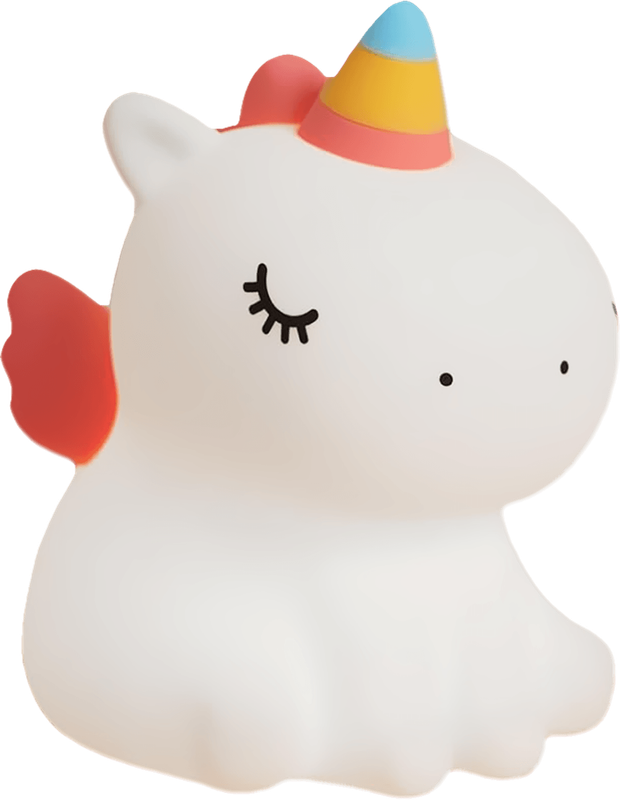 Baby Unicorn Squishy Night Light (New) - Various 350G