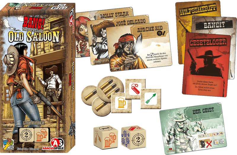 BANG! - The Dice Game: Old Saloon Expansion (New) - DaVinci Editrice / dV Games 450G