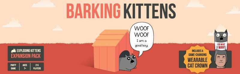 Barking Kittens: Exploding Kittens Expansion Pack (New) - The Oatmeal 500G
