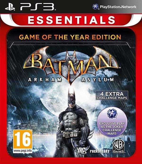Batman: Arkham Asylum - Game of the Year Edition - Essentials (PS3)(Pwned) - Eidos Interactive 120G