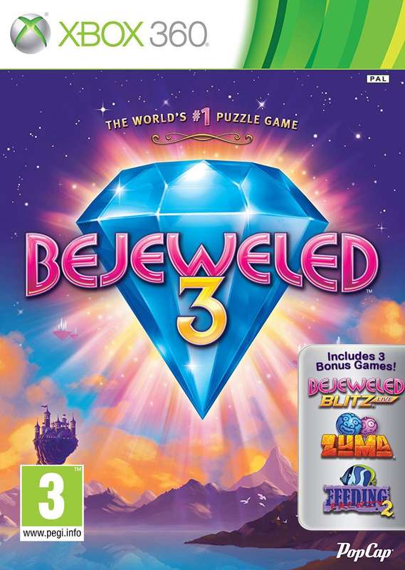 4 in 1: Bejeweled 3 (Xbox 360)(Pwned) - Electronic Arts / EA Games 130G