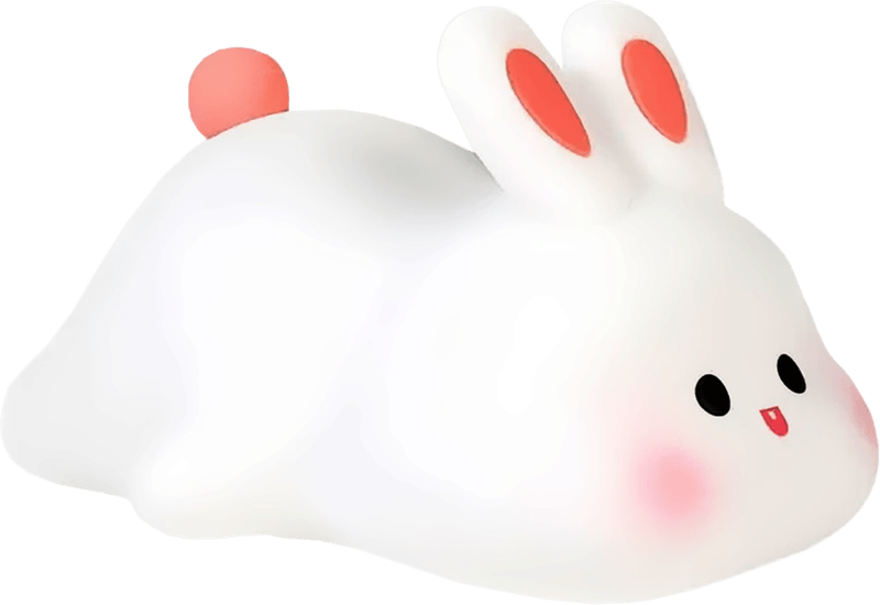 Big Face Rabbit Squishy Night Light (New) - Various 350G