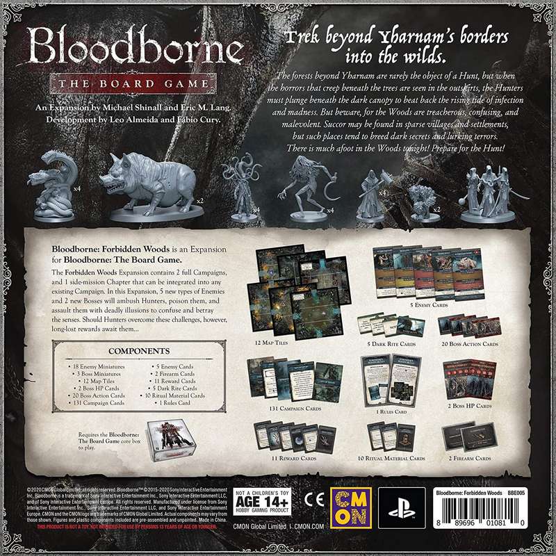 Bloodborne: Forbidden Woods Expansion - The Board Game (New) - CMON 2500G