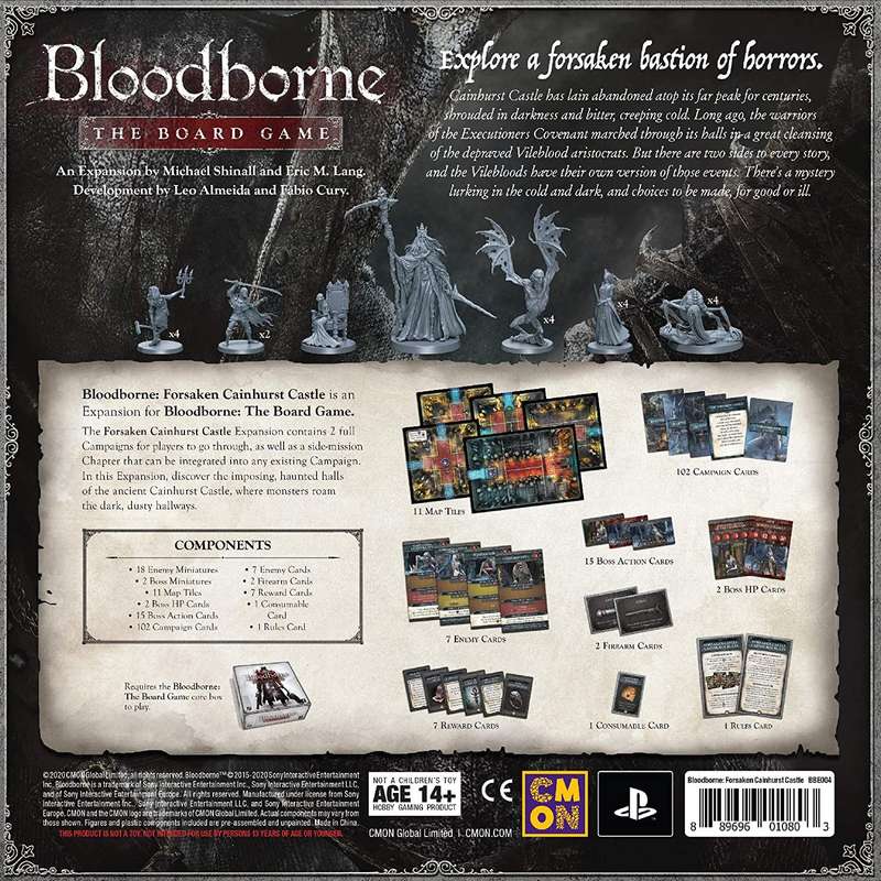Bloodborne: Forsaken Cainhurst Castle Expansion - The Board Game (New) - CMON 2500G