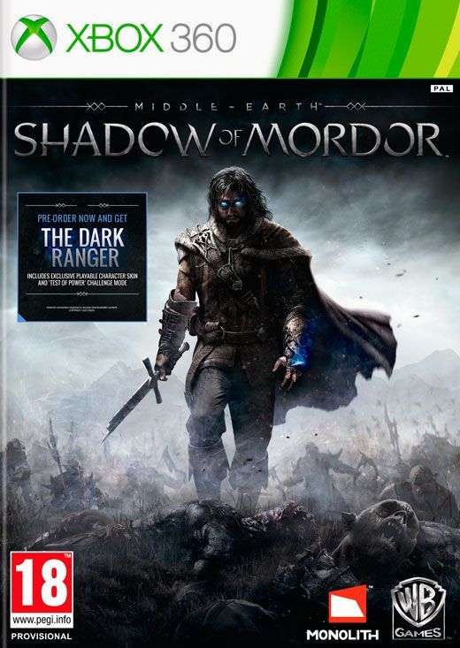 Middle-Earth: Shadow of Mordor (Xbox 360)(New) - Warner Bros. Interactive Entertainment 130G