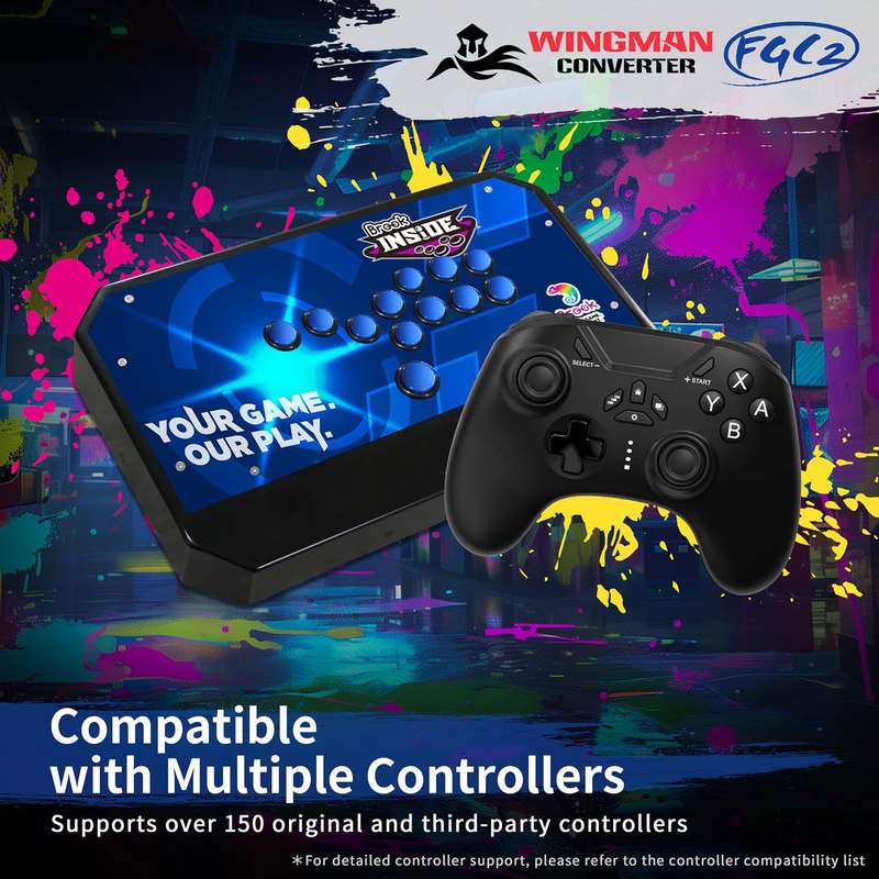 Brook Wingman FGC2 Converter (PC / PS5)(New) - Brook 250G