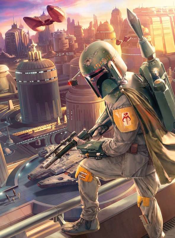 Star Wars: Fine Art Collection - Boba Fett - 1000 Piece Puzzle (New) - Buffalo Games & Puzzles 1000G