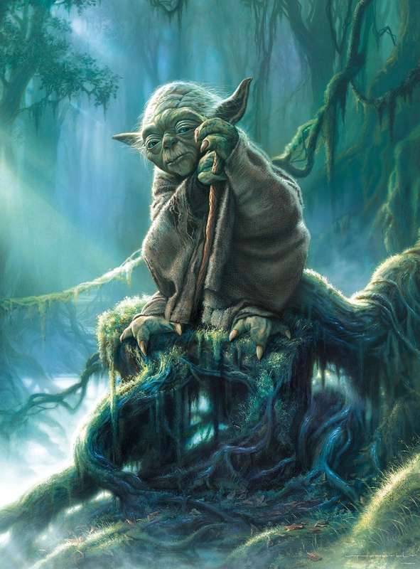 Star Wars: Fine Art Collection - Yoda - 1000 Piece Puzzle (New) - Buffalo Games & Puzzles 1000G