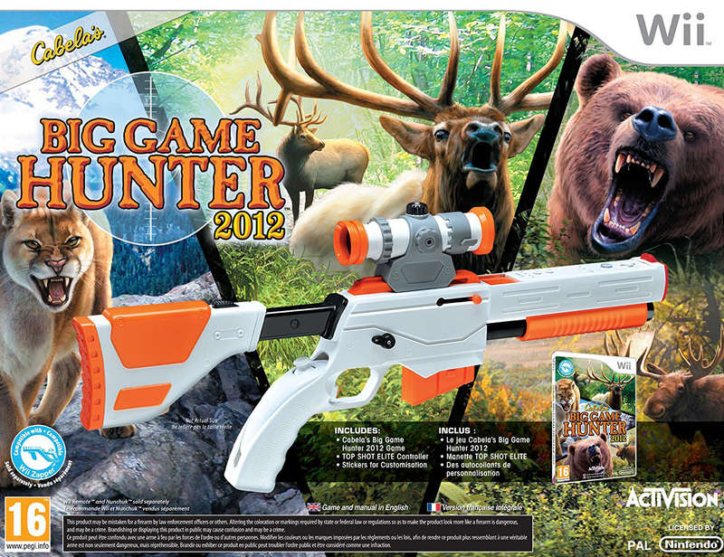 Big Game Hunter 2012 incl. Top Shot Elite Gun (Cabela's)(Wii)(New) - Activision 1000G