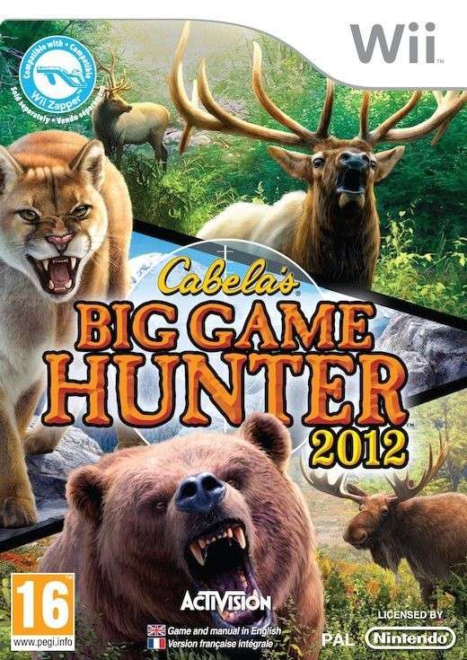 Big Game Hunter 2012 incl. Top Shot Elite Gun (Cabela's)(Wii)(New) - Activision 1000G