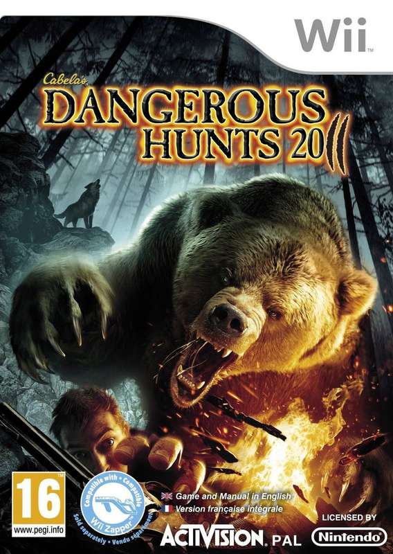 Dangerous Hunts 2011 incl. Top Shot Elite Gun (Cabela's)(Wii)(New) - Activision 500G