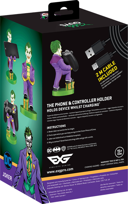 Cable Guys Phone & Controller Holder - Batman - Joker (New) - Exquisite Gaming 1000G