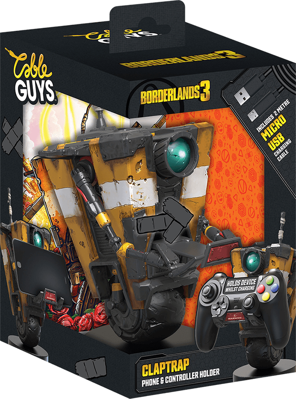 Cable Guys Phone & Controller Holder - Borderlands: Claptrap (New) - Exquisite Gaming 1000G